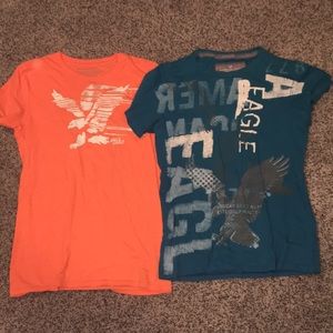 Two american eagle shirts small